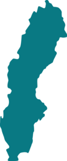 Illustration över en sverige karta