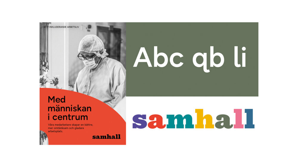 Exempel på uppdaterade visuella identiteten.